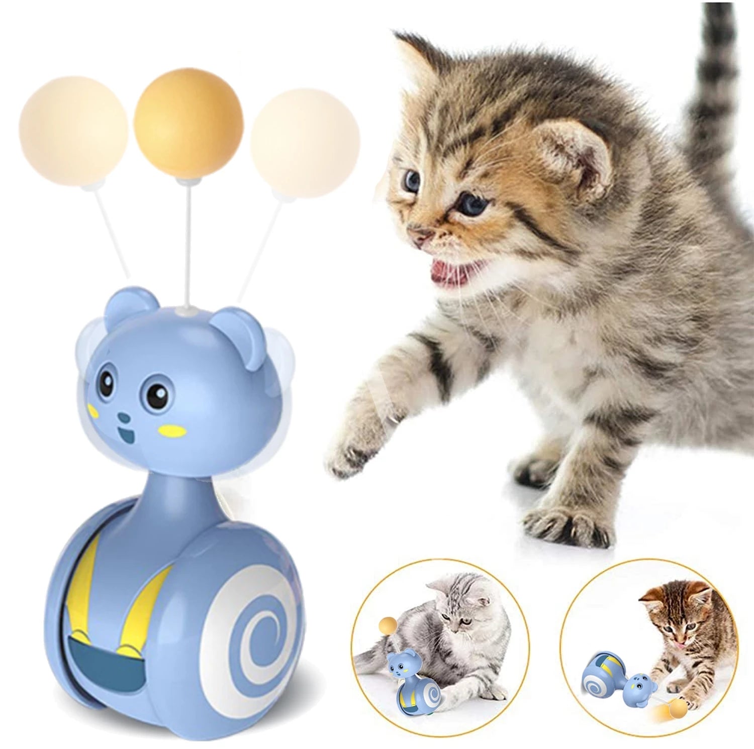 Interactive Cat Feather Wand Toy Telescopic