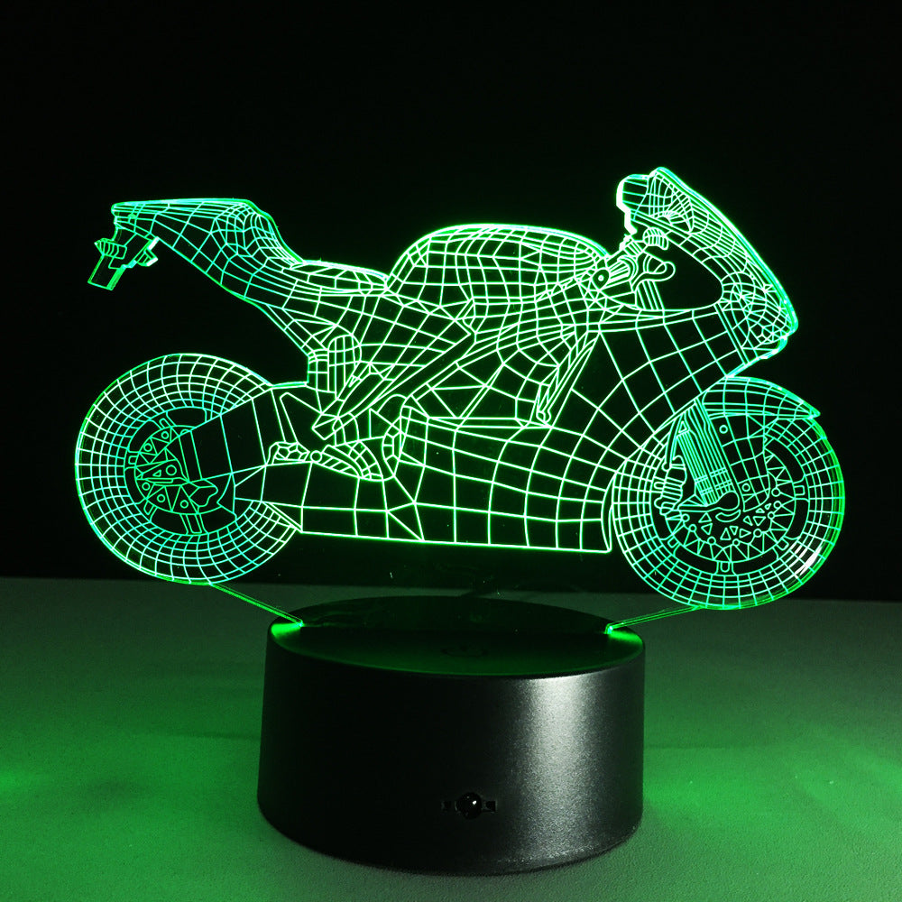 Motorcycle LED Desk Lamp Night Light