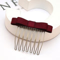 Bow Hair Comb Clip Sweet Ribbon Vintage Headdress Accessory