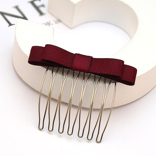Bow Hair Comb Clip Ribbon Design