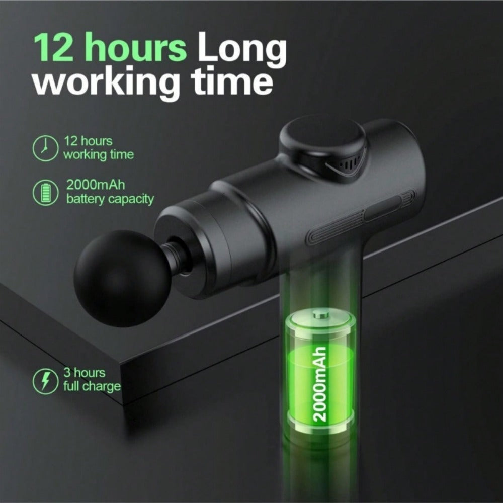 Deep Tissue Percussion Massage Gun 8 Attachments