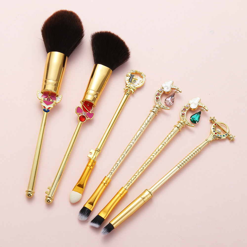Professional Powder Contour Makeup Brush Kit Full Face Blusher Set
