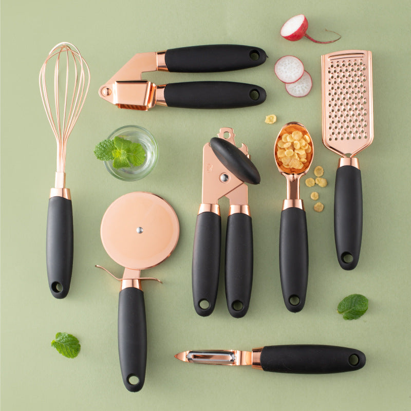 Copper-Plated Kitchen Peeler Set Multi-Function Vegetable Fruit