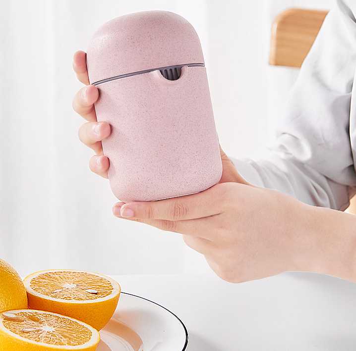 Manual Citrus Juicer Blender Wheat Straw Eco-Friendly Orange Lemon