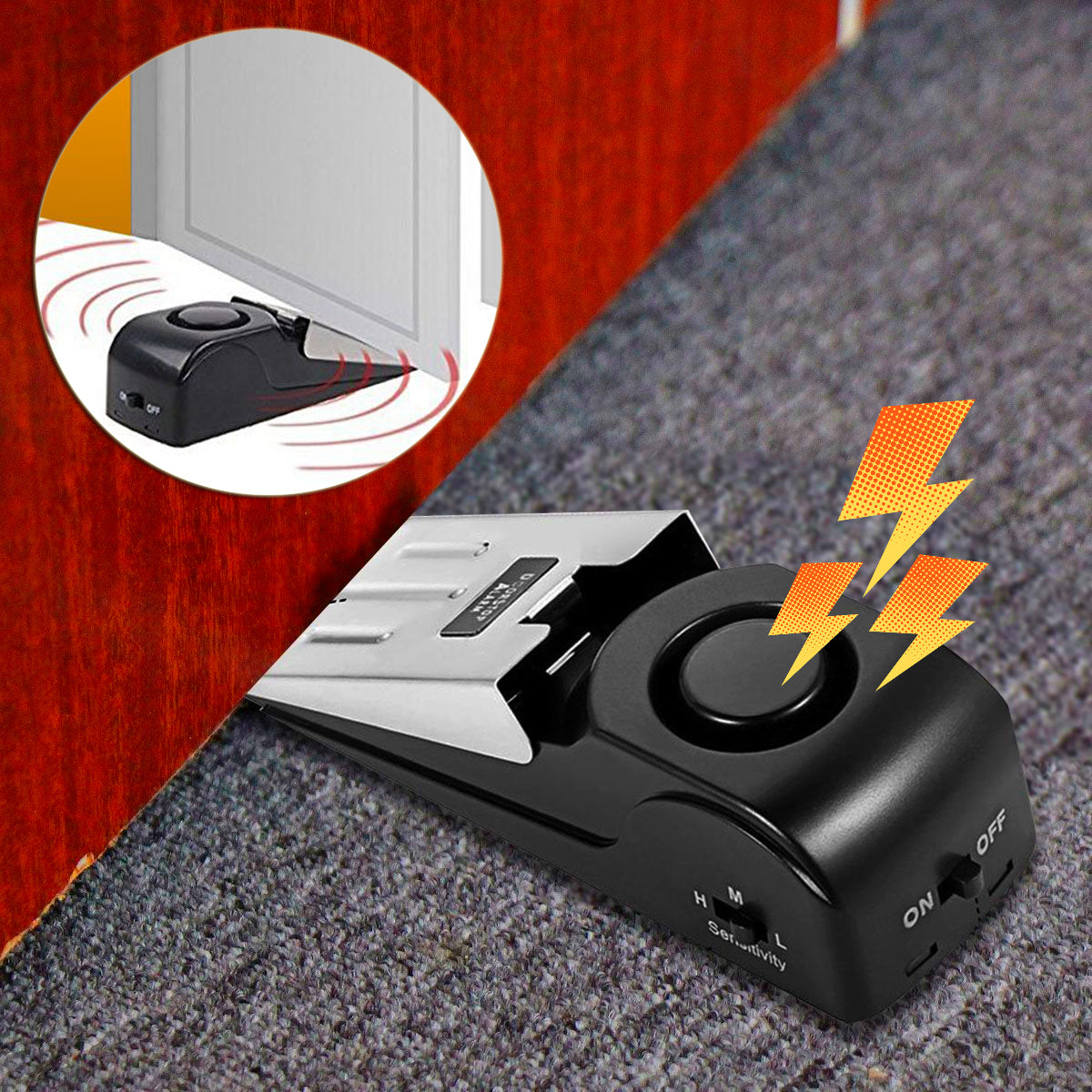 Door Stop Alarm Burglar Security