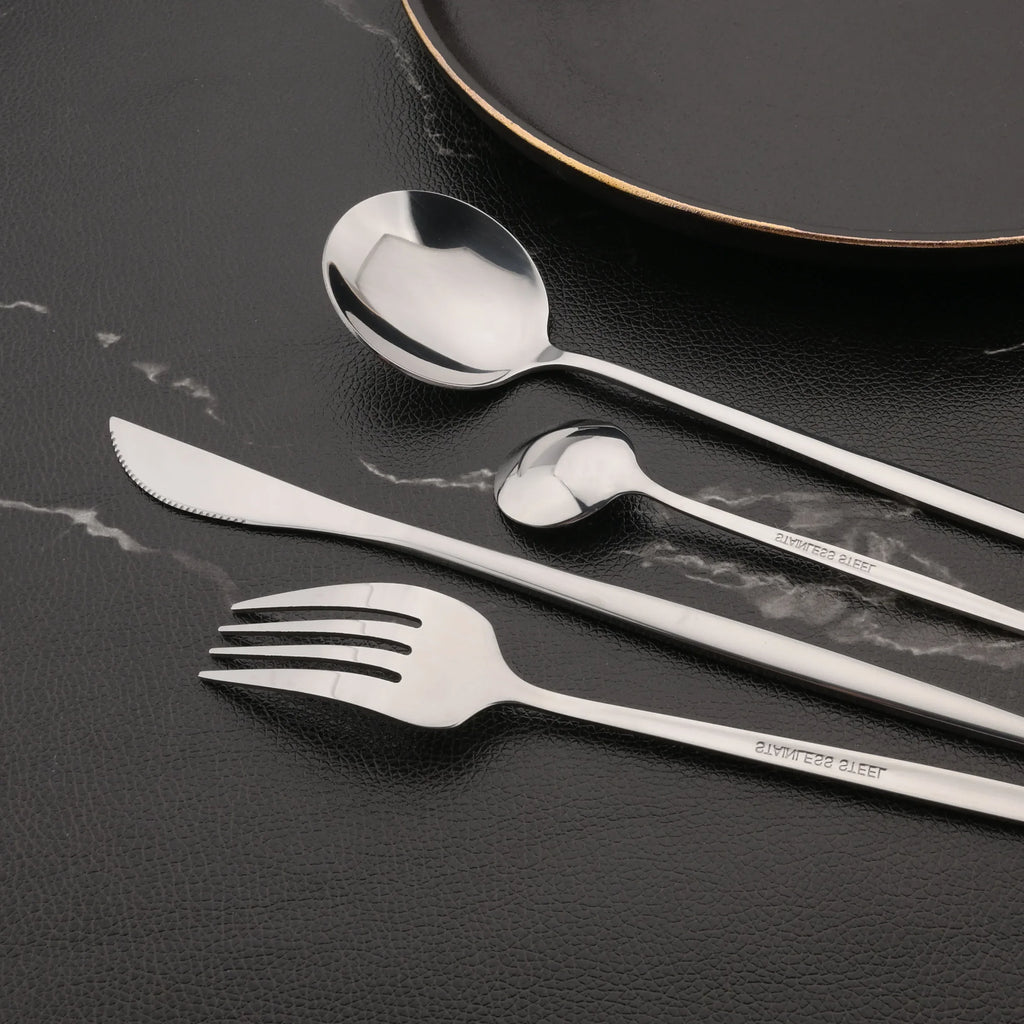 6Pcs Mirror Dinner Forks Cutlery Gold Stainless Steel Fork Flatware Kitchen Silverware Western Dinnerware Restaurant Fork Set