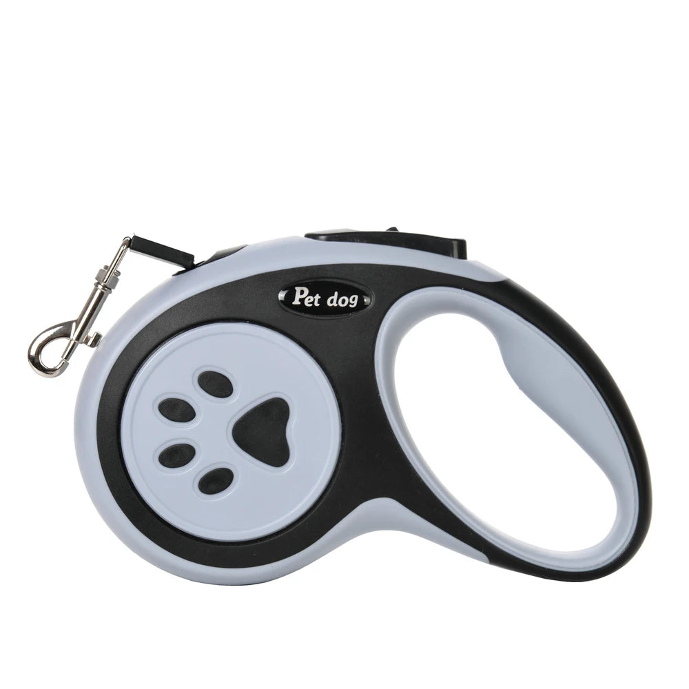 Retractable Dog Leash 3M/5M — One-Button Lock Walking Lead for Small Dogs & Cats