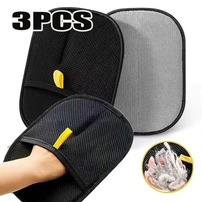 Pet Hair Remover Gloves — Double-Sided Grooming & Deshedding Glove for Dogs & Cats
