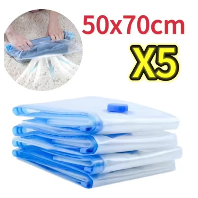 Vacuum Storage Bags — Space-Saving Compression Bags for Clothes, Blankets & Bedding