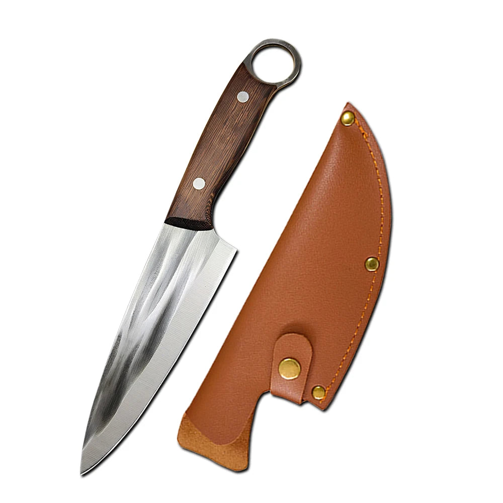 Hand-Forged Boning Knife — Full-Tang Ultra-Sharp Chef Cleaver for Meat & Fish