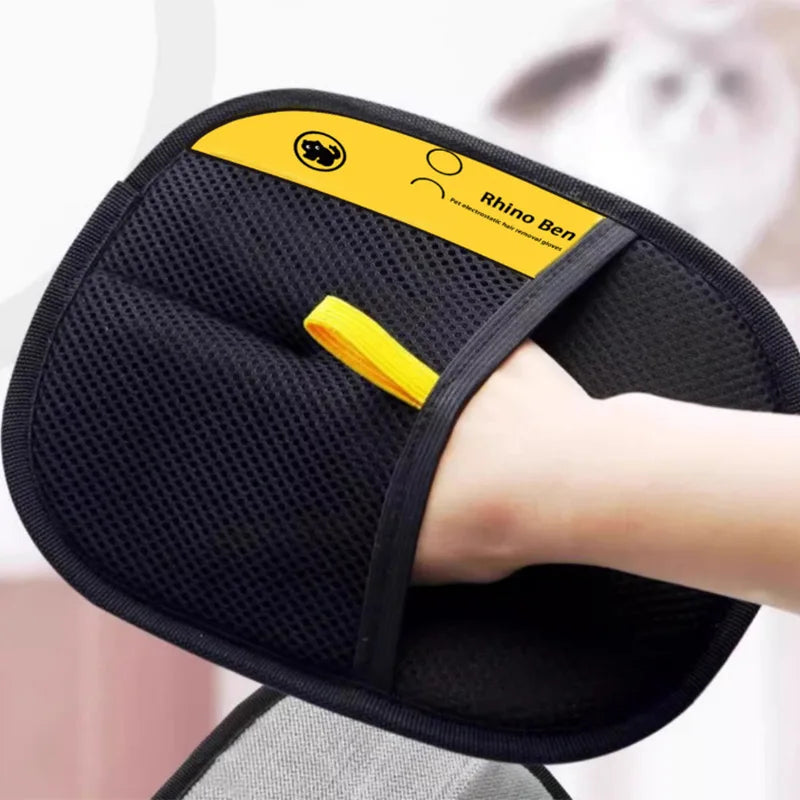 Pet Hair Remover Gloves — Double-Sided Grooming & Deshedding Glove for Dogs & Cats