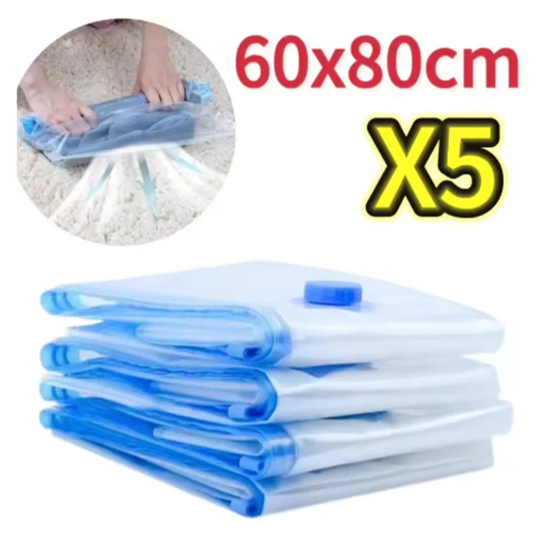 Vacuum Storage Bags — Space-Saving Compression Bags for Clothes, Blankets & Bedding