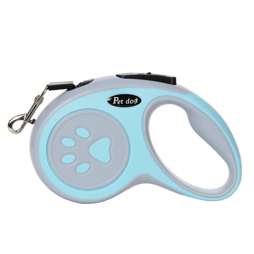 Retractable Dog Leash 3M/5M — One-Button Lock Walking Lead for Small Dogs & Cats