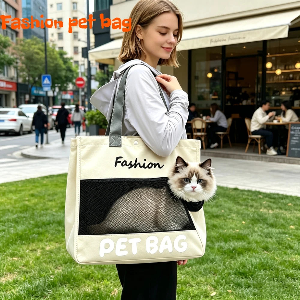 Pet Cat Carrier Bag Outdoor Travel Backpack for Cats Small Dogs Breathable Cat Carrying Bag Pet Supplies Outdoor Travel Camping
