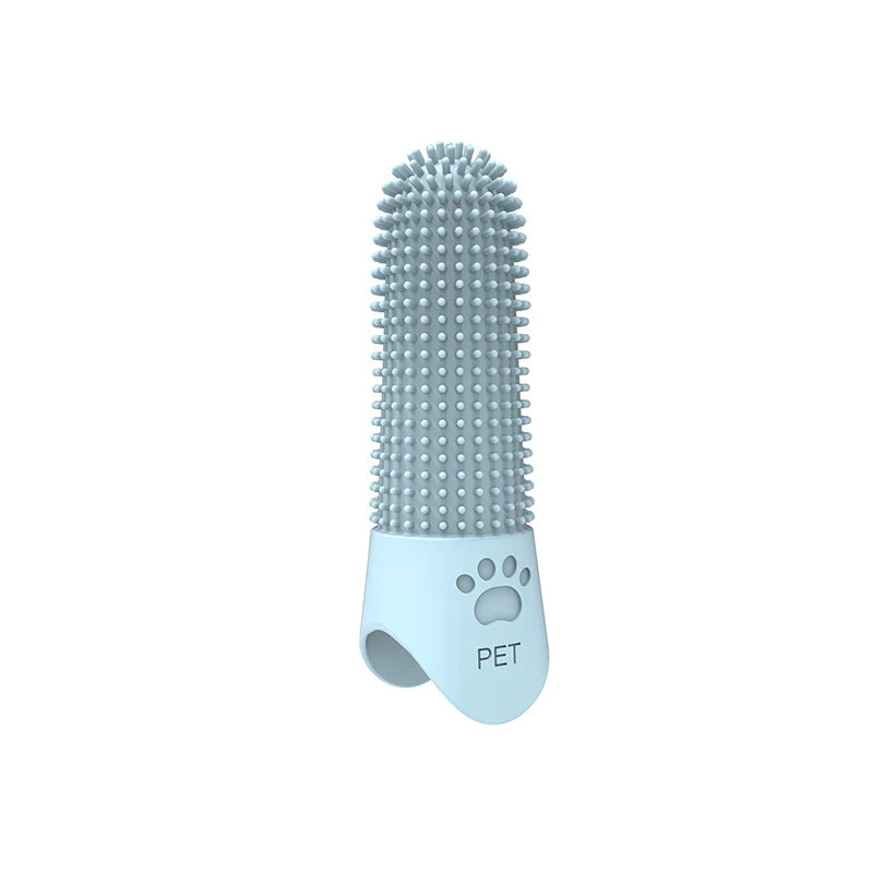 360° Dog Finger Toothbrush — Soft Silicone Pet Tooth Cleaning Brush for Dogs & Cats