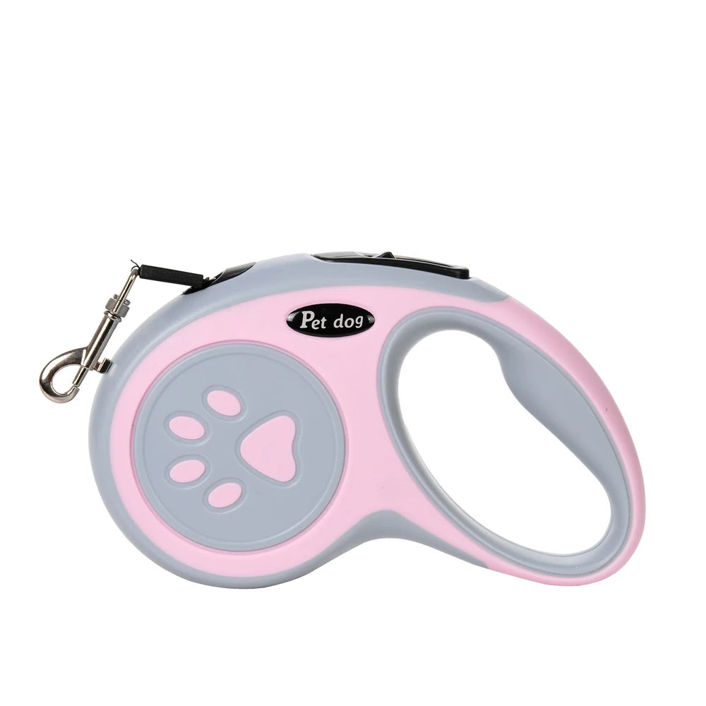 Retractable Dog Leash 3M/5M — One-Button Lock Walking Lead for Small Dogs & Cats
