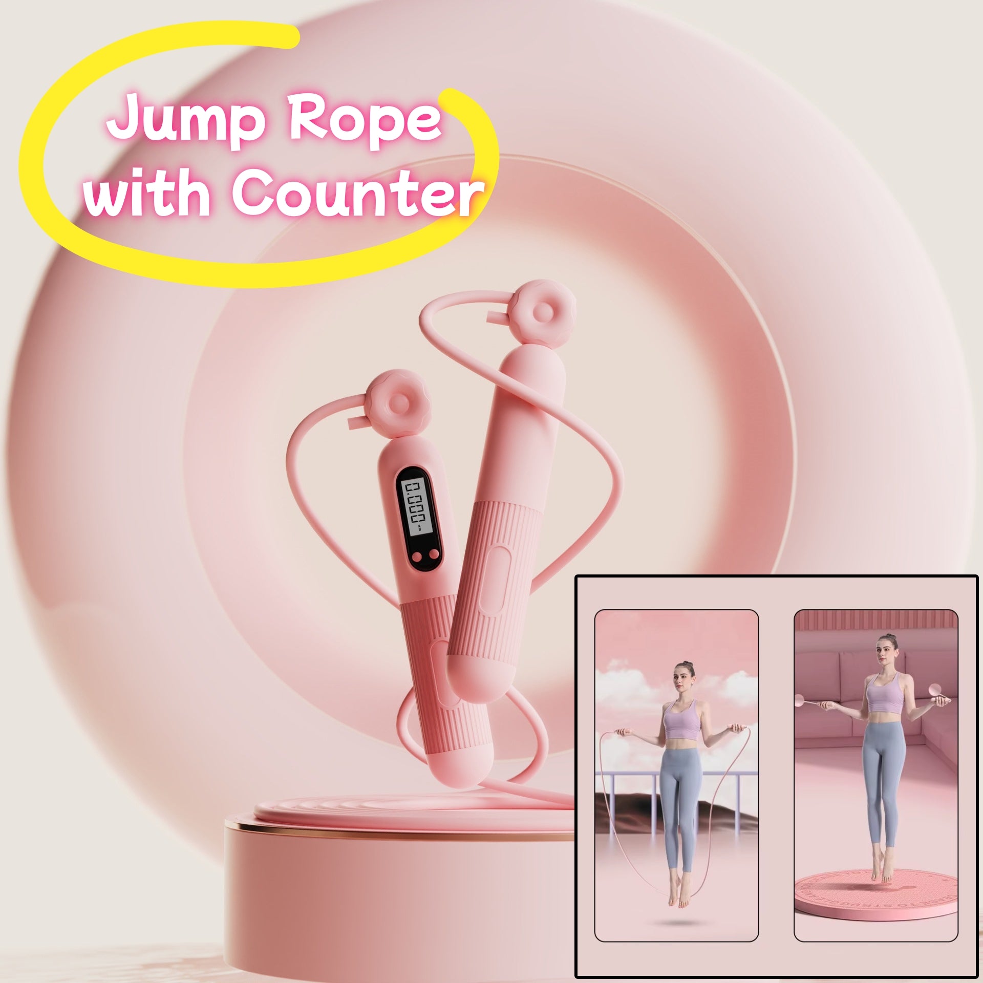 Digital Jump Rope LCD Counter Adjustable
