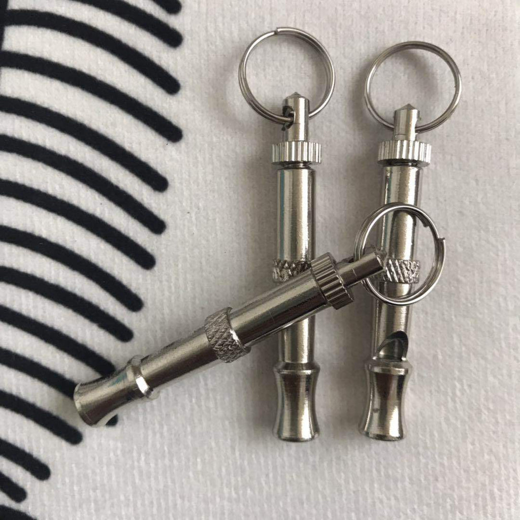 Silver Dog Training Whistle Ultrasonic Adjustable Stainless