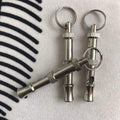 Silver Dog Training Whistle Ultrasonic Adjustable Stainless