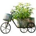 Bicycle Wrought Iron Succulent Flower Pot