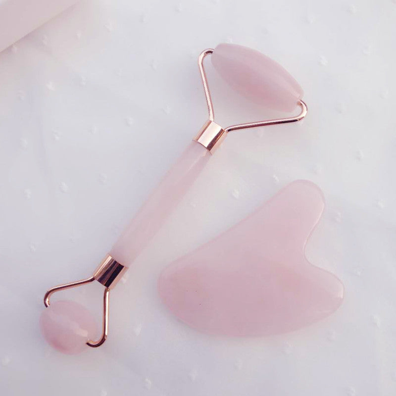 Crystal Powder Jade Face Roller Double-Head