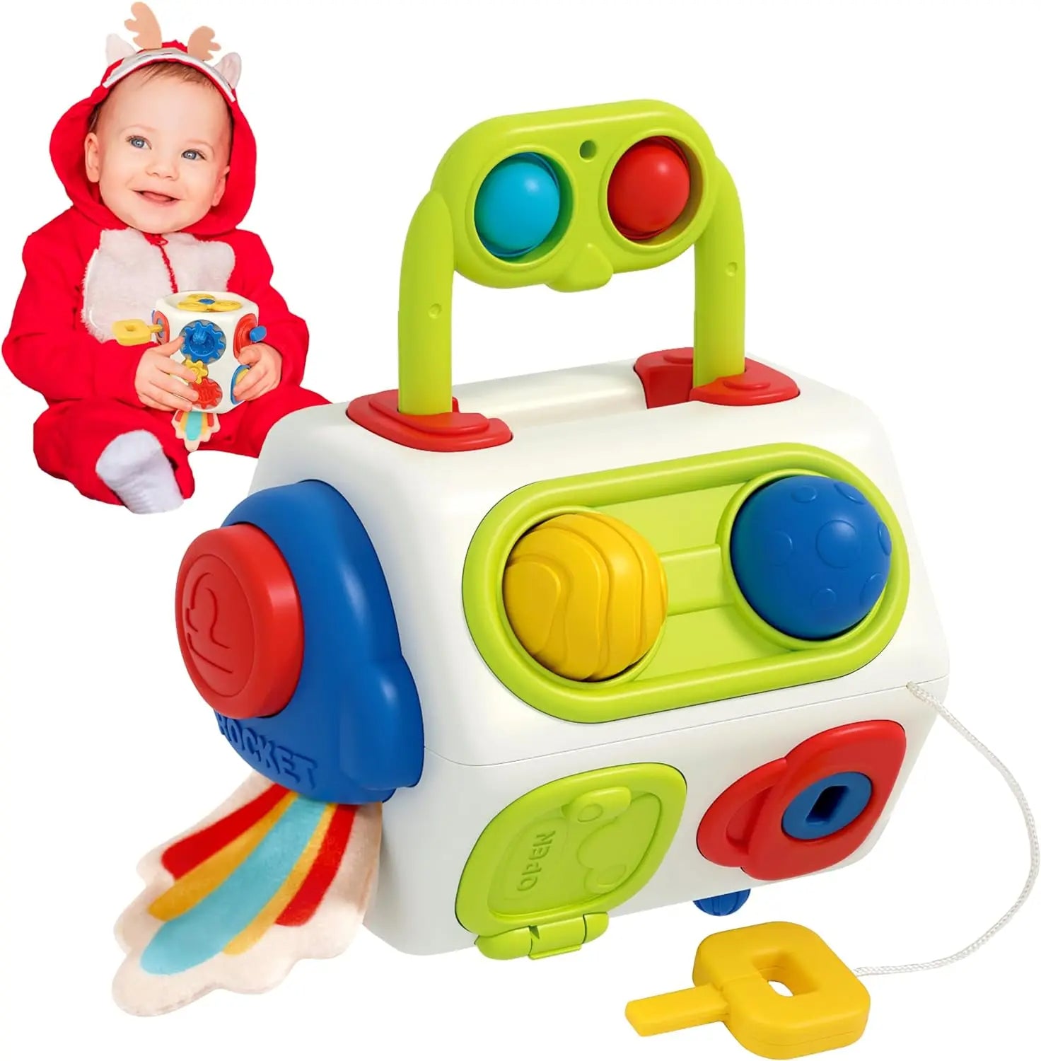 Montessori Sensory Busy Board for Toddlers